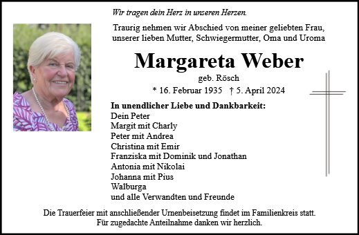 Margareta Weber