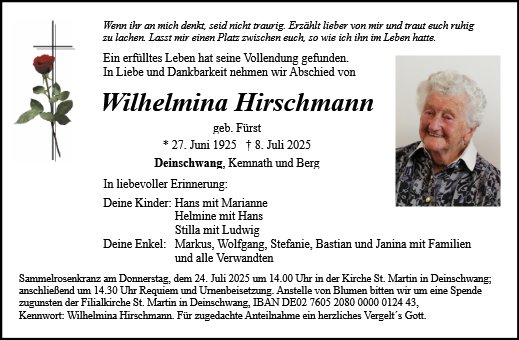 Wilhelmina Hirschmann