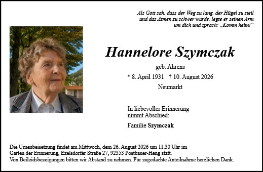 Hannelore Szymczak
