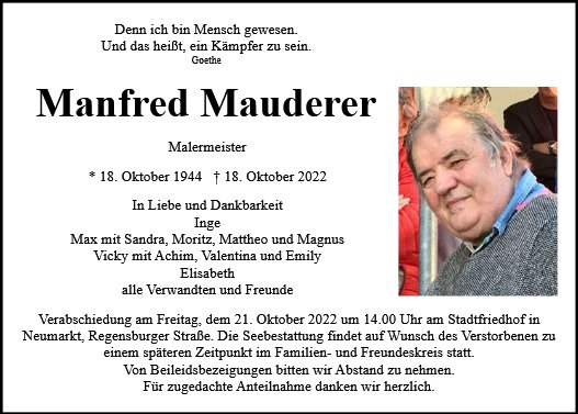 Manfred Mauderer