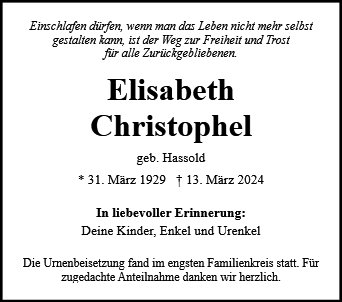 Elisabeth Christophel