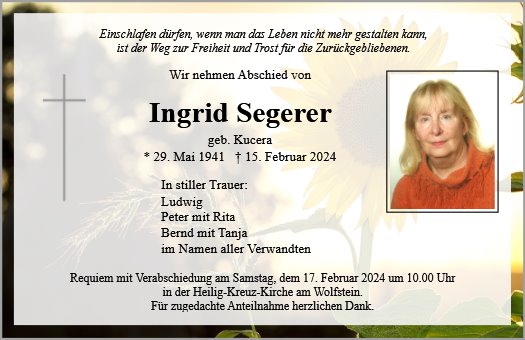 Ingrid Segerer