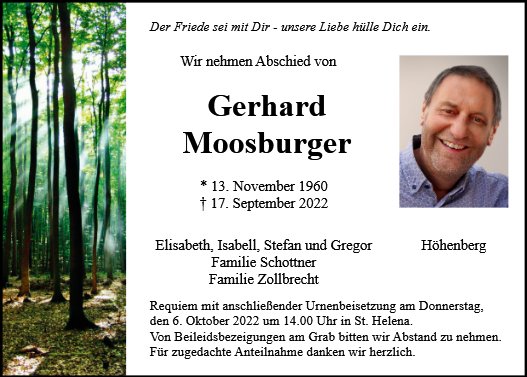 Gerhard Moosburger