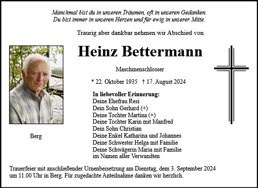 Heinz Bettermann