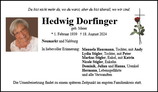 Hedwig Dorfinger