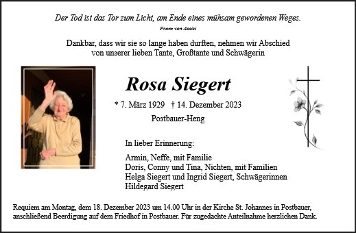 Rosa Siegert