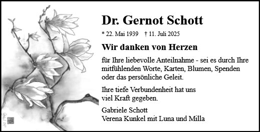 Dr. Gernot Schott