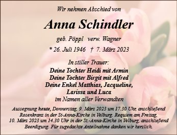 Anna Schindler