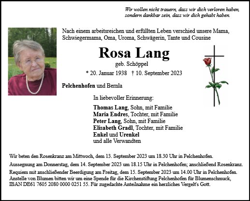 Rosa Lang