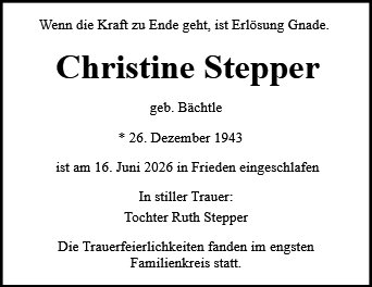 Christine Stepper