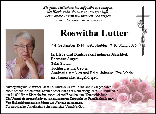 Roswitha Lutter