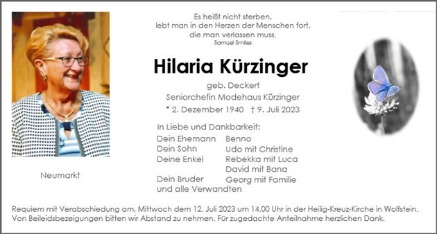 Hilaria Kürzinger