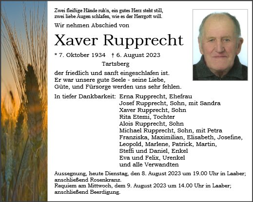 Xaver Rupprecht