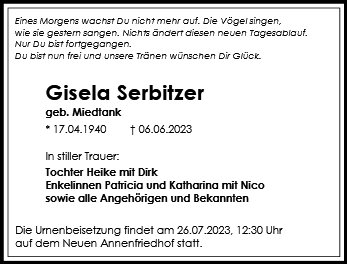 Gisela Serbitzer