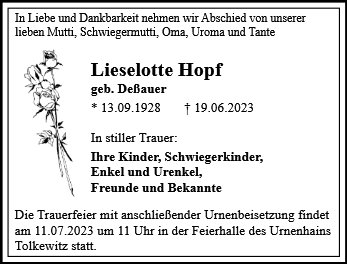 Lieselotte Hopf