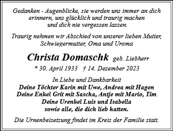 Christa Domaschk