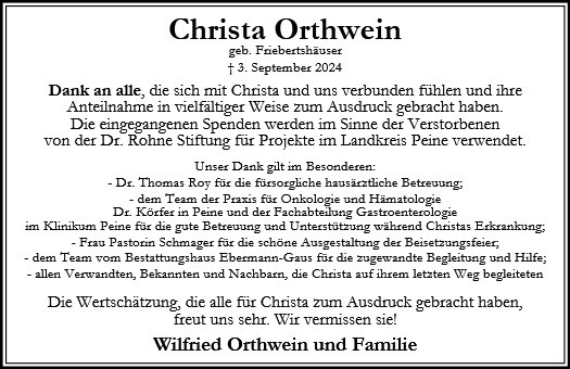 Christa Orthwein