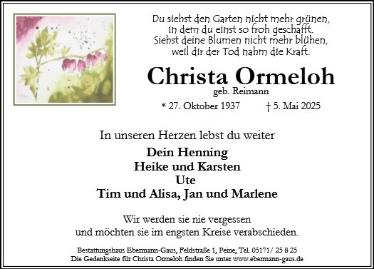 Christa Ormeloh