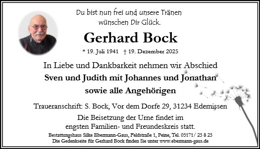 Gerhard Bock