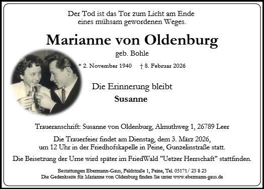 Marianne von Oldenburg