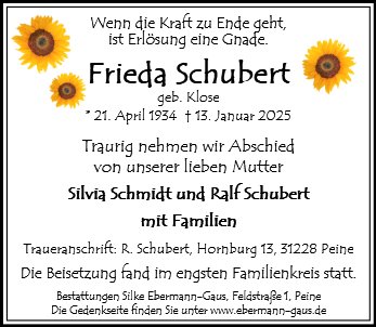 Frieda Schubert