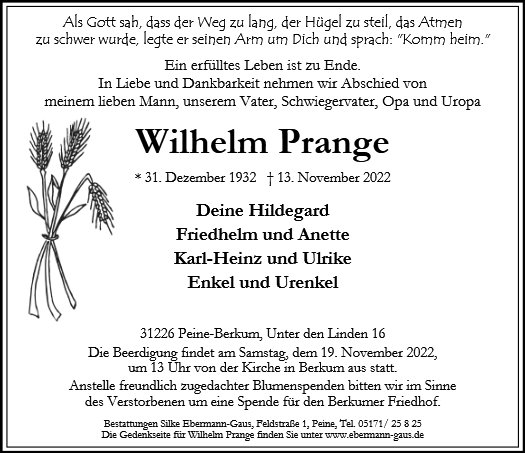 Wilhelm Prange