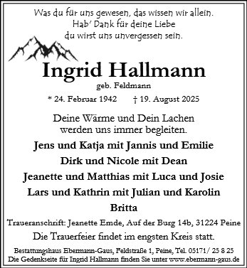 Ingrid Hallmann