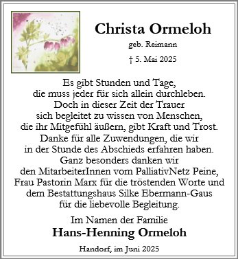 Christa Ormeloh