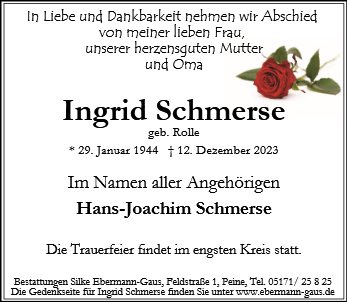 Ingrid Schmerse