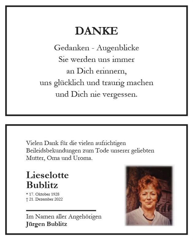 Lieselotte Bublitz