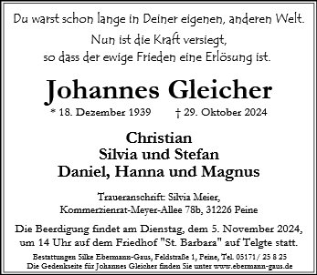 Johannes Gleicher