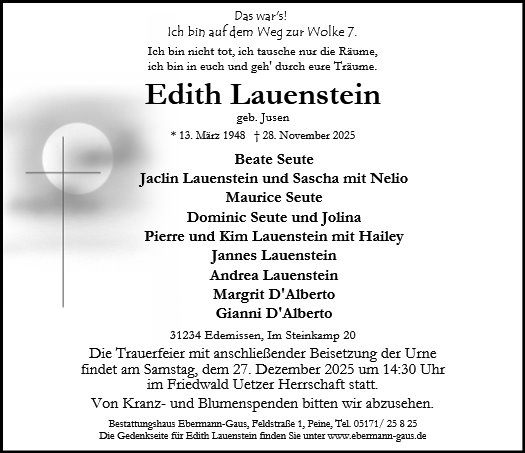 Edith Lauenstein
