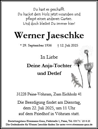 Werner Jaeschke