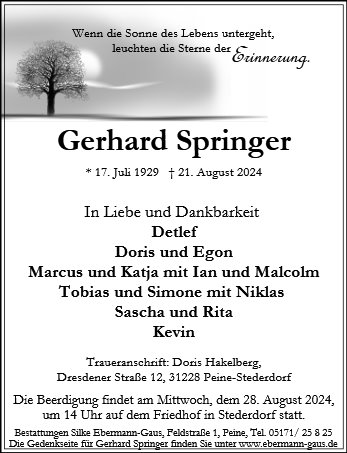 Gerhard Springer