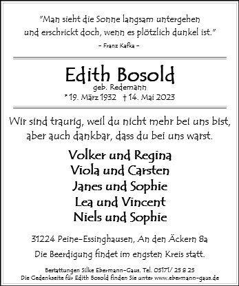 Edith Bosold