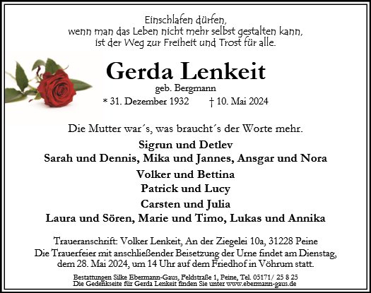 Gerda Lenkeit