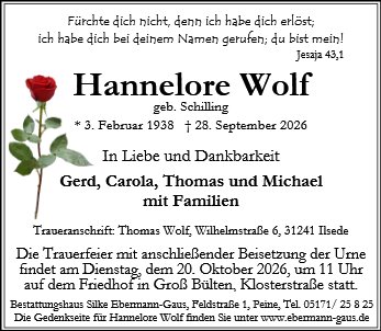 Hannelore Wolf