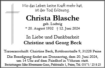 Christa Blasche