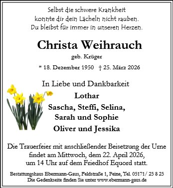 Christa Weihrauch