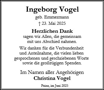 Ingeborg Vogel