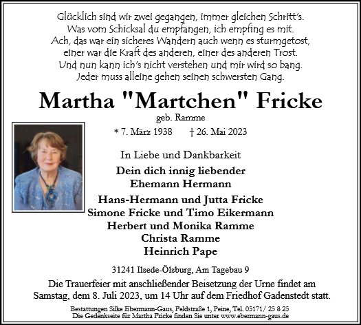 Martha Fricke