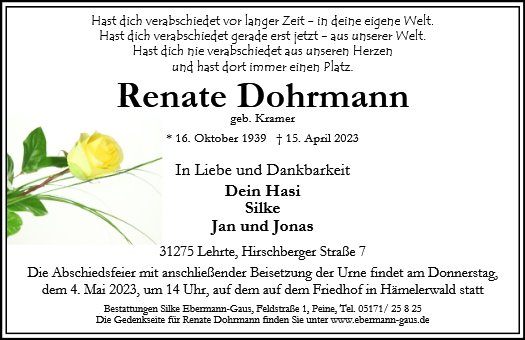 Renate Dohrmann