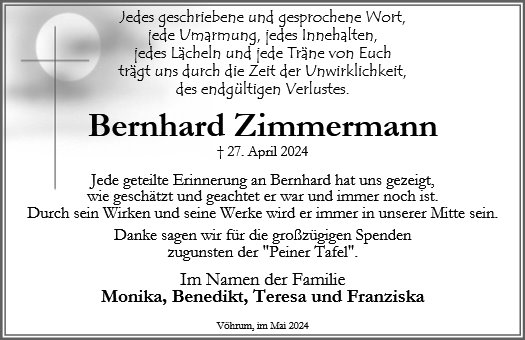 Bernhard Zimmermann