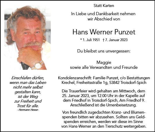 Hans Werner Punzet