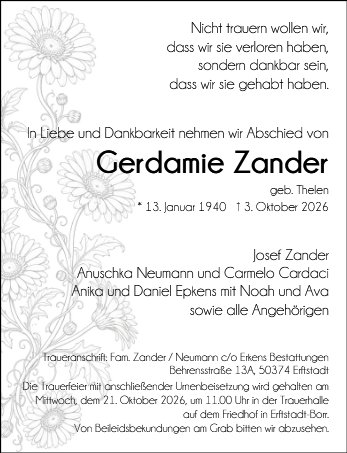 Gerdamie Zander