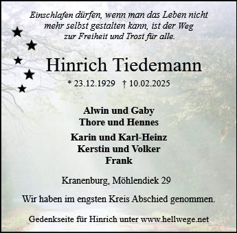 Hinrich Tiedemann