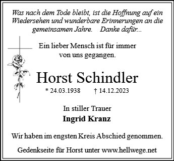 Horst Schindler