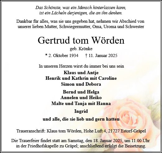 Gertrud tom Wörden