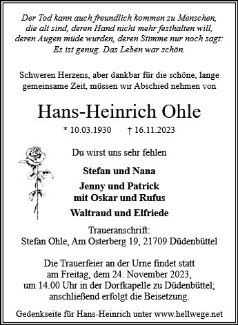 Hans Heinrich Ohle