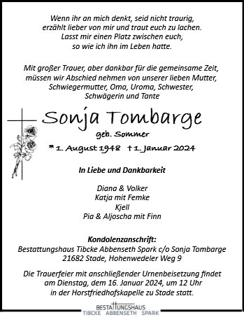 Sonja Tombarge
